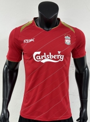 Retro Version 2005-2006 Liverpool Home Red Thailand Soccer Jersey AAA-3685
