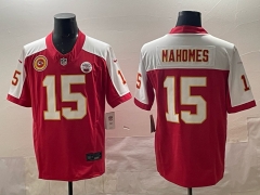 Kansas City Chiefs Red Patrick Mahomes #15 NFL Jersey-0840