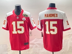 Kansas City Chiefs Red Patrick Mahomes #15 NFL Jersey-0840