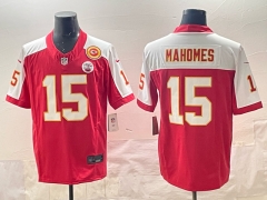 Kansas City Chiefs Red Patrick Mahomes #15 NFL Jersey-0840