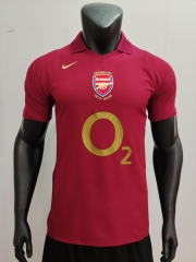 Retro Version 2005-2006 Arsenal Home Red Thailand Soccer Jersey AAA-3685