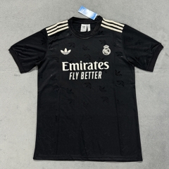 (S-4XL) 2025-2026 Special Version Real Madrid Jacquard Black Thailand Soccer Jersey-4506