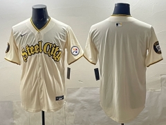 Pittsburgh Steelers Special Light Yellow NFL Jersey-0840