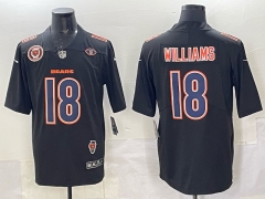 Fashion Chicago Bears #18 Black NFL Jersey- 0840