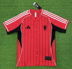 (S-4XL) 2025-2026 Manchester United Red Thailand Baseball Jersey-403