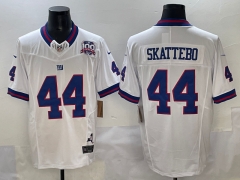 New York Giants Retro 3rd Generation White #44 NFL Jersey-0840