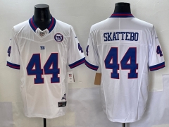 New York Giants Retro 3rd Generation White #44 NFL Jersey (Logo 2)-0840