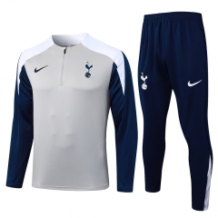2025-2026 Tottenham Hotspur Light Grey Thailand Soccer Tracksuit-815