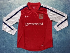Retro Version 2000-2001 Arsenal Home Red Thailand Soccer LS Jersey AAA-6590