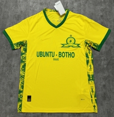 (S-4XL) 2025-2026 Mamelodi Sundowns Home Yellow Thailand Soccer Jersey AAA-4506