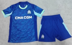 2025-2026 Olympique de Marseille Second Away Blue Soccer Uniform-718