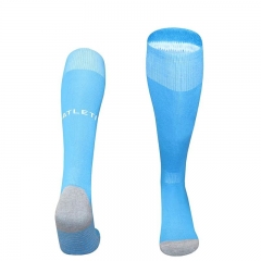 2025-2026 Olympique de Marseille 2nd Away Light Blue Thailand Soccer Socks
