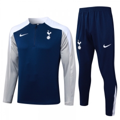 2025-2026 Tottenham Hotspur Royal Blue Thailand Soccer Tracksuit-815
