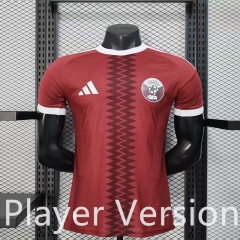 (S-3XL) Player Version 2026-2027 Qatar Home Red Thailand Soccer Jersey AAA-888