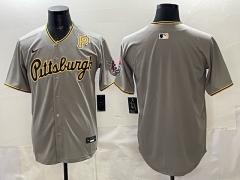 Pittsburgh Pirates Grey MLB Jersey (Logo 2) -0840