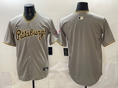 Pittsburgh Pirates Grey MLB Jersey -0840