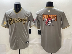 Pittsburgh Pirates Grey MLB Jersey (Logo 5) -0840