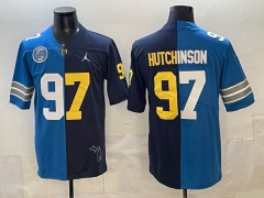 Detroit Lions #97 Blue NFL Jersey (Logo 2)-0840