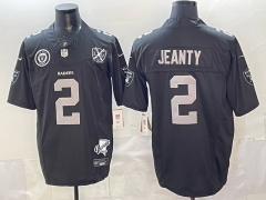 Las Vegas Raiders Retro 3rd Generation #2 Black NFL Jersey (Logo 4) -0840