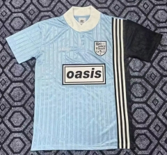 (S-4XL) Retro 1996 ADIDAS X OASIS Light Blue Jersey AAA-7209