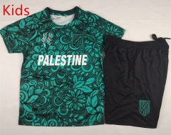 2025-2026 English Palestine Camouflage Dark Green Kid/Youth Soccer Uniform-2038