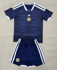2026-2027 Scotland Home Blue Soccer Uniform-AY