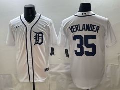 Detroit Tigers #35 White MLB Jersey (Logo1)-0840