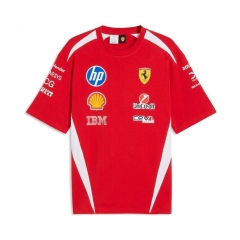 (S-5XL) 2026 Ferrary Red Formula One Racing Suit
