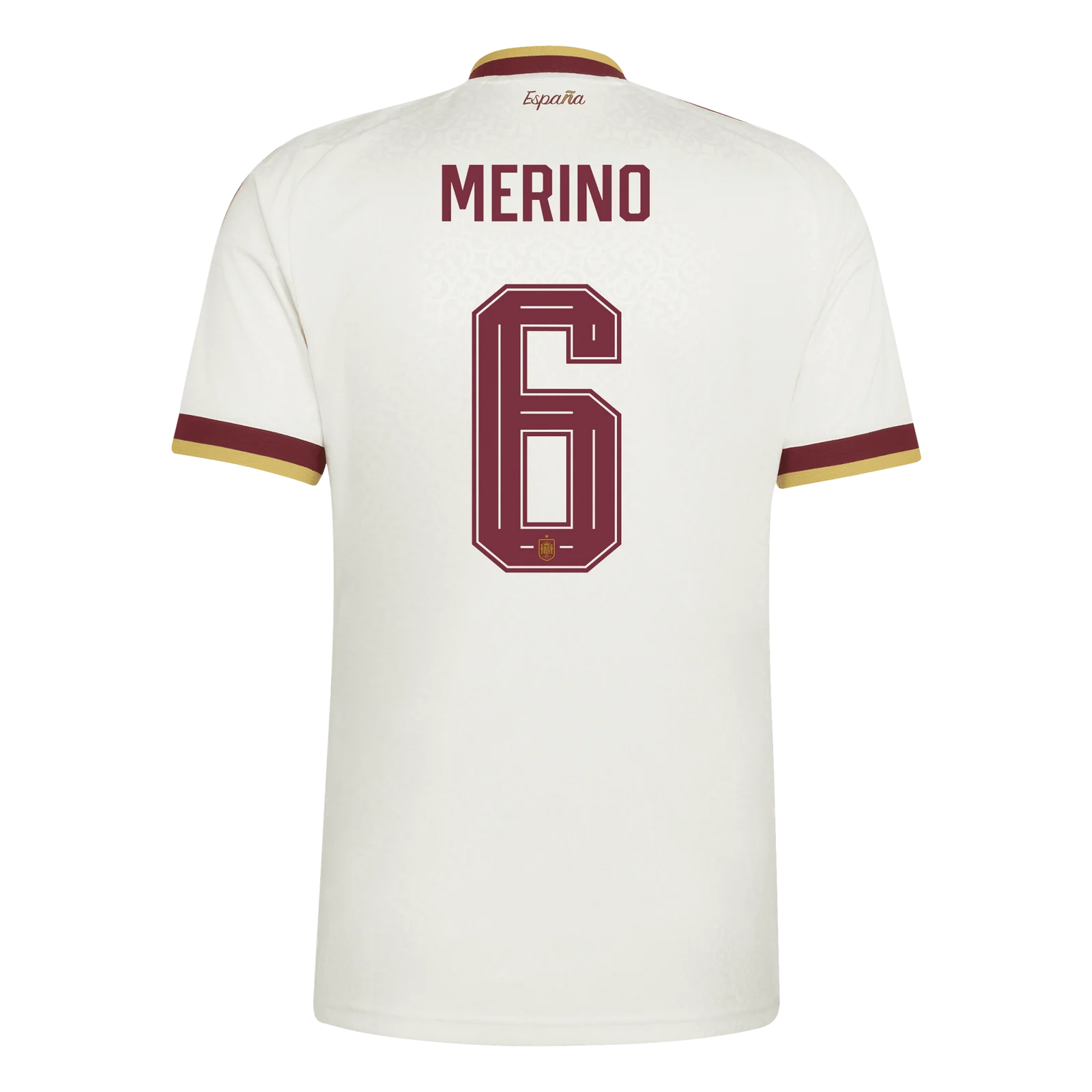 (S-4XL) 2026 Spain Away Beige #6 Merino Thailand Soccer Jersey AAA