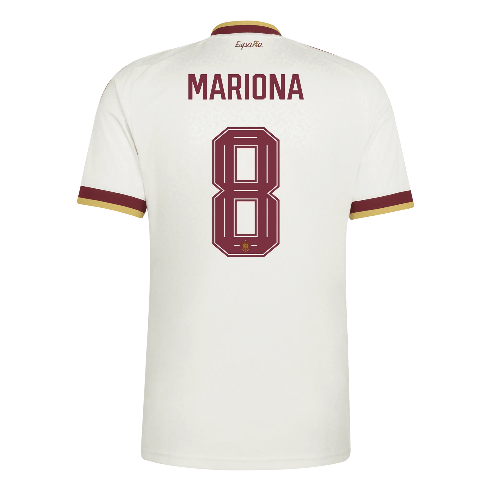 (S-4XL) 2026 Spain Away Beige #8 Mariona Thailand Soccer Jersey AAA