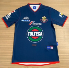 (S-3XL) Retro Version 2001-2002 Deportivo Guadalajara White Thailand Soccer Jersey AAA-6895