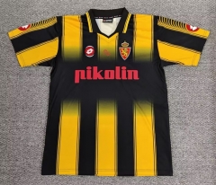 Retro Version 2003-2004 Real Zaragoza Away Yellow&Black Thailand Soccer Jersey AAA-0141