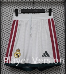 Player Version 2026-2027 Real Madrid Home White Thailand Soccer Shorts-888