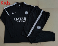 2026-2027 Paris SG Black Kids/Youth Soccer Tracksuit-815