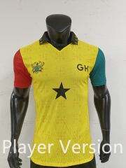 Player Version 2026-2027 Special Version Ghana Yellow Thailand Soccer Jersey AAA-0871
