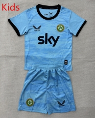 2026-2027 Ireland Goalkeeper Blue Kids/Youth Soccer Uniform-AY