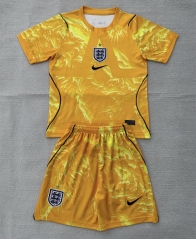 2026-2027 England Goalkeeper Yellow Soccer Uniform-AY