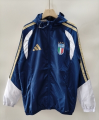 2026-2027 Italy Royal Blue Thailand Trench Coats With Hat-0255