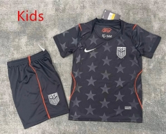 2026-2027 USA Away Black Kids/Youth Soccer Unifrom-2483