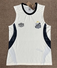 (S-4XL) 2026-2027 Santos FC White Thailand Soccer Training Vest Jersey-6149