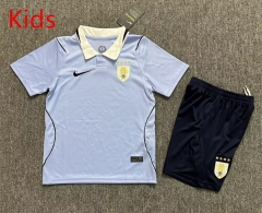 2026-2027 Uruguay Home Light Blue Kids/Youth Soccer Uniform