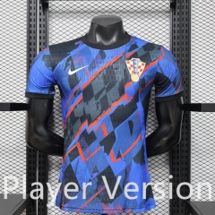 Player Version 2026-2027 Special Version Croatia Blue&Black Thailand Soccer Jersey AAA-3596