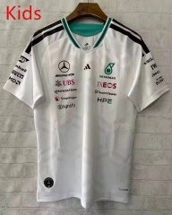 2026 Mercedes White Formula One Kids/Youth Racing Suit