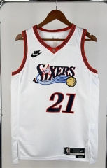 2026 Retro Edition Philadelphia 76ers #21 White NBA Jersey-311
