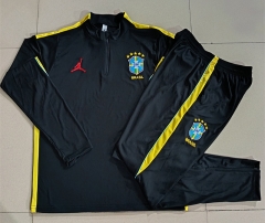 2026-2027 Brazil Black Thailand Soccer Tracksuit-815