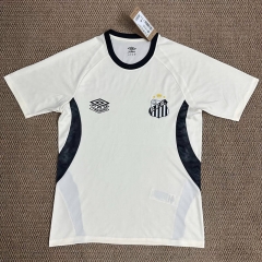 (S-4XL) 2026-2027 Santos FC White Thailand Soccer Training Jersey-6149