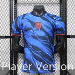 (S-3XL) Player Version 2026-2027 Special Version USA Blue&Black Thailand Soccer Jersey AAA-888