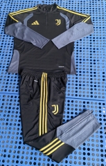 2026-2027 Juventus Black Thailand Soccer Tracksuit Uniform-411