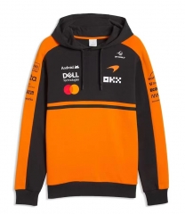 (S-3XL) 2026 McLaren Orange&Black Formula One Racing Tracksuit with Hat