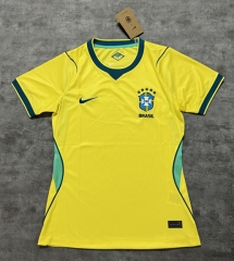 2026 Brazil Home Yellow Thailand Women Soccer Jersey AAA-4506